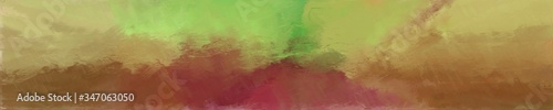 abstract long wide horizontal background with dark khaki, brown and moderate green colors