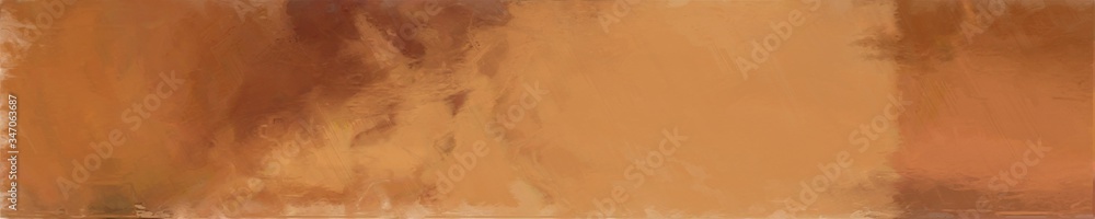 abstract graphic element with natural long wide horizontal background with peru, brown and saddle brown colors