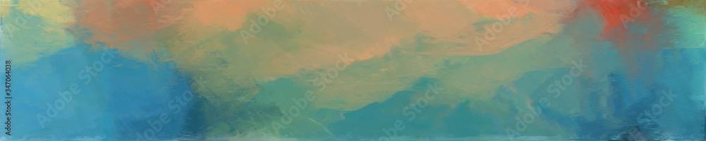 abstract graphic element with natural long wide horizontal background with slate gray, dark khaki and steel blue colors