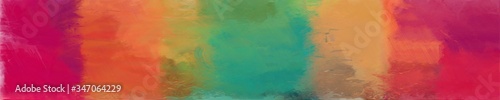 abstract long wide background with moderate red, crimson and medium sea green colors