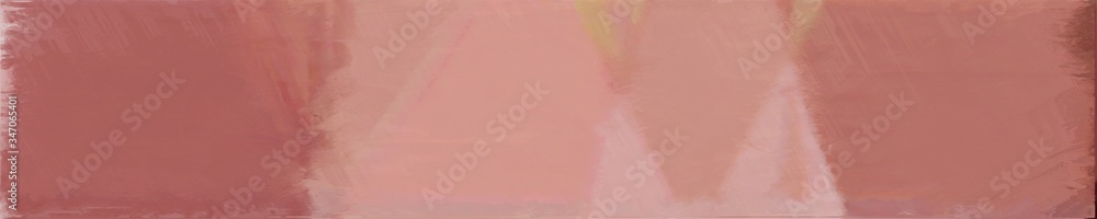 abstract graphic element with long wide horizontal background with rosy brown, tan and dark moderate pink colors