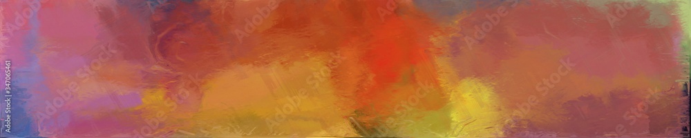 abstract graphic element with natural long wide horizontal background with sienna, moderate red and antique fuchsia colors