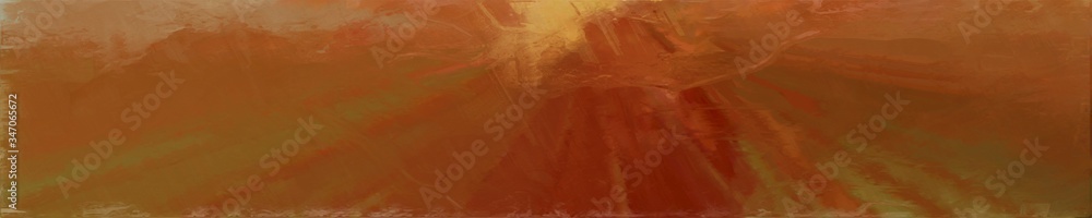 abstract long wide horizontal background with saddle brown, peru and dark red colors