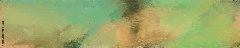 abstract natural long wide horizontal background with dark khaki, dark olive green and pastel brown colors