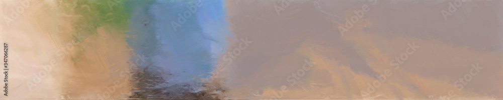 abstract long wide background with rosy brown, dim gray and tan colors