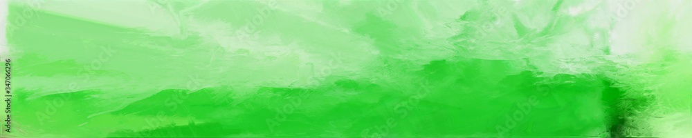 abstract long wide horizontal background with light green, lime green and tea green colors
