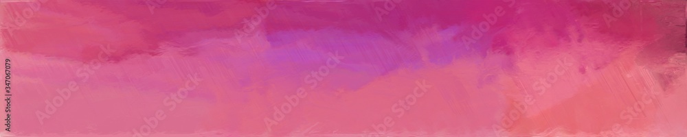 abstract graphic element with natural long wide horizontal graphic background with mulberry , pale violet red and moderate pink colors