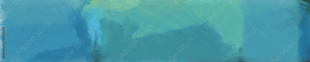 abstract natural long wide horizontal background with blue chill, teal blue and pastel blue colors