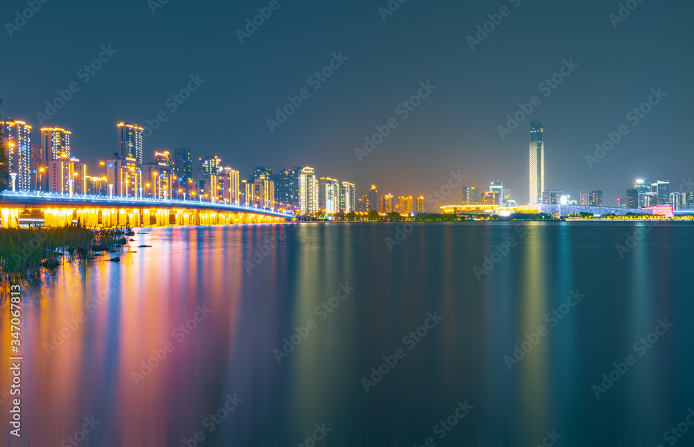 City scenery of Suzhou Industrial Park, Jiangsu Province, China