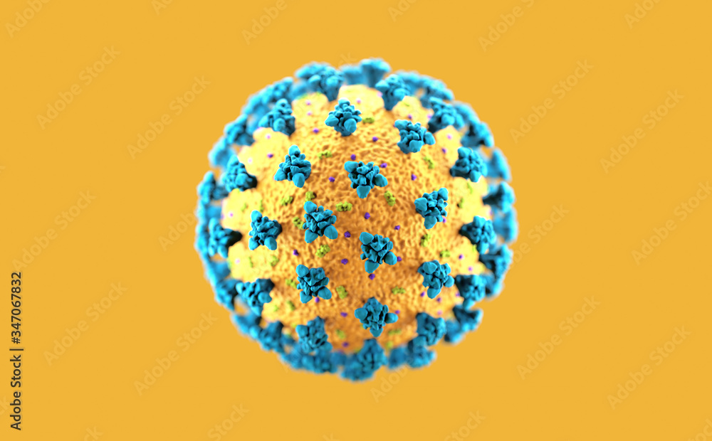 Coronavirus 2019-nCov SARS-CoV-2 outbreak 3d rendering Coronavirus 2019-nCov SARS-CoV-2 outbreak 3d rendering