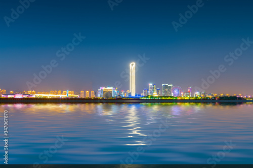 City scenery of Suzhou Industrial Park, Jiangsu Province, China
