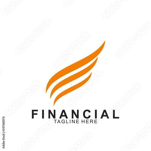 Financial and accounting business logo design