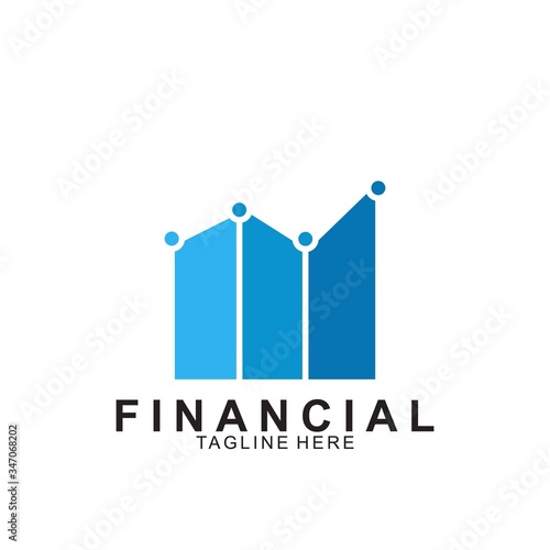 Financial and accounting business logo design