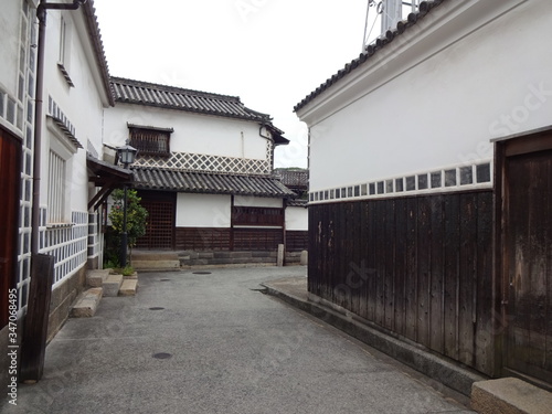 The view of Kurashiki city in Japan
