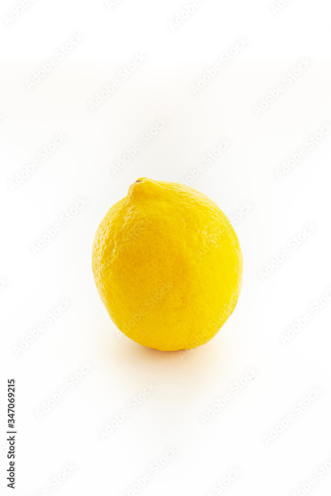 isolated lemon on a white background (hard light) isolated lemon on a white background (hard light)