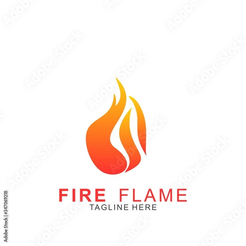 Fire logo with modern concept