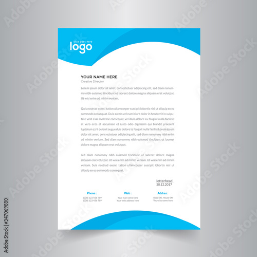 Business style letter head templates for your project design.