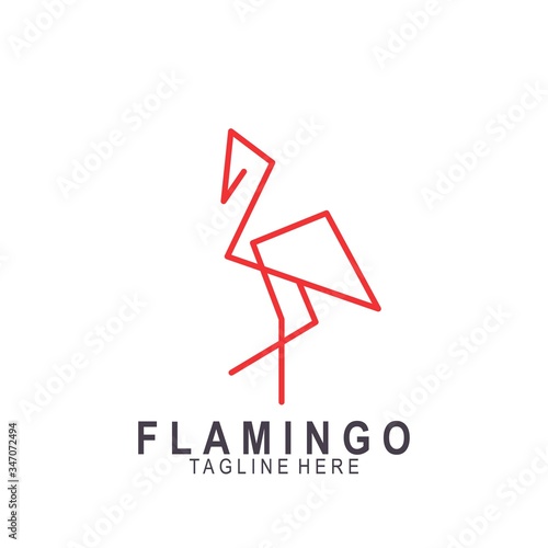 Flamingo logo with modern design