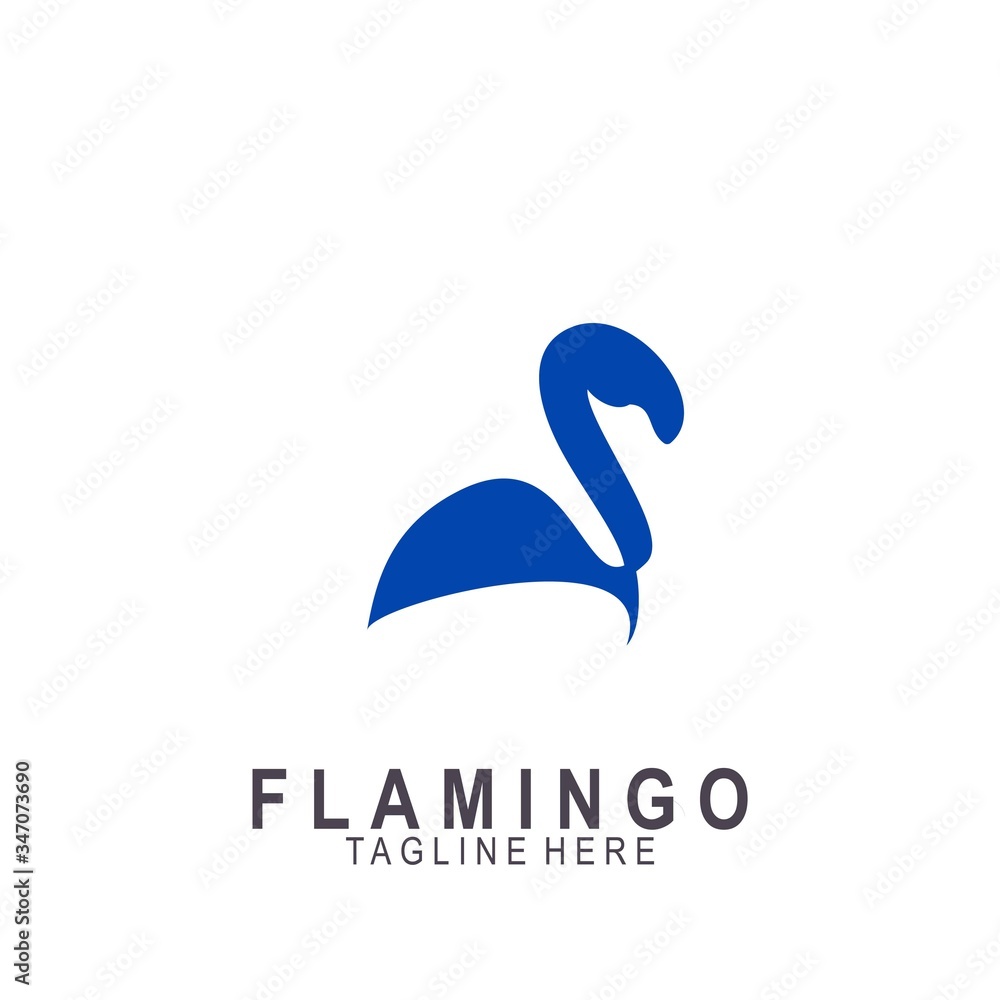 Flamingo logo with modern design Flamingo logo with modern design