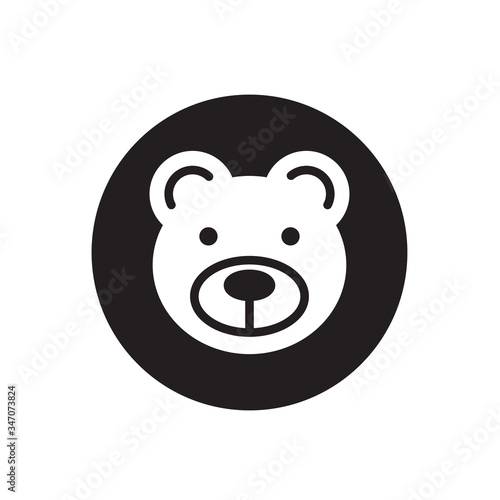 bear icon vector illustration for website and graphic design