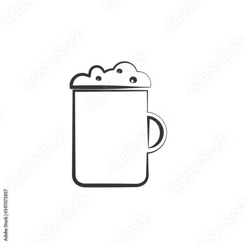 beer icon vector illustration for website and graphic design