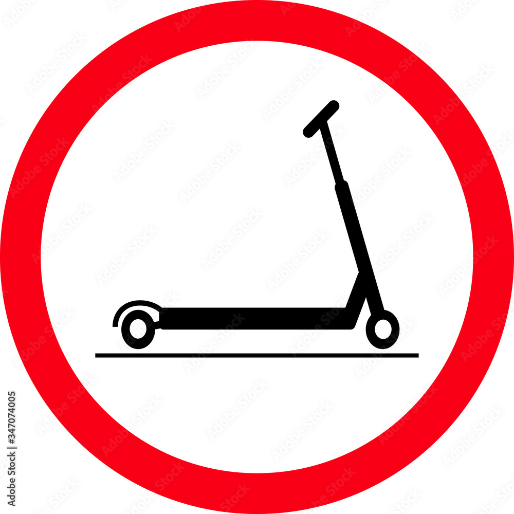 Scooter sign, symbol, Vector illustration Scooter sign, symbol, Vector illustration