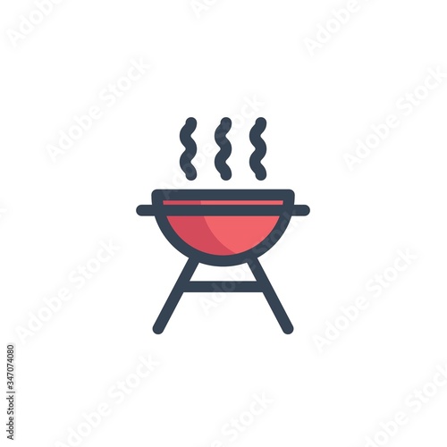 braai stand bbq icon vector illustration for website and graphic design