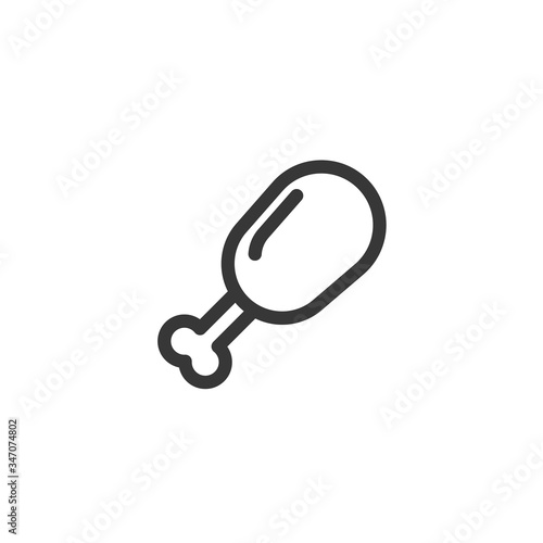 Wallpaper Mural chicken drumstick icon vector illustration for website and graphic design Torontodigital.ca