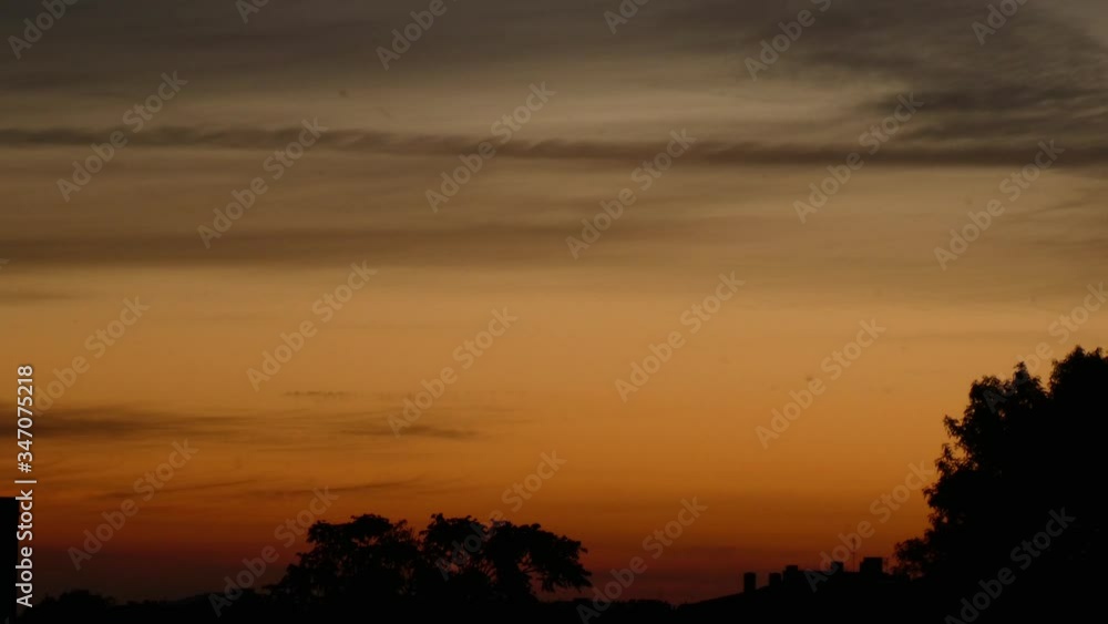 Red sunset sky cloud timelapse in Rome, Italy Red sunset sky cloud timelapse in Rome, Italy
