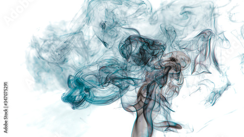 Obraz na plátně An Abstract image of smoke in white background