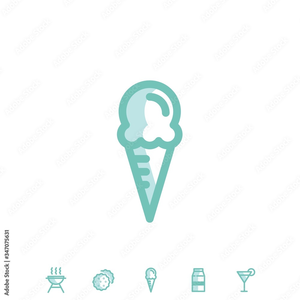 corn ice cream icon vector illustration for website and graphic design corn ice cream icon vector illustration for website and graphic design