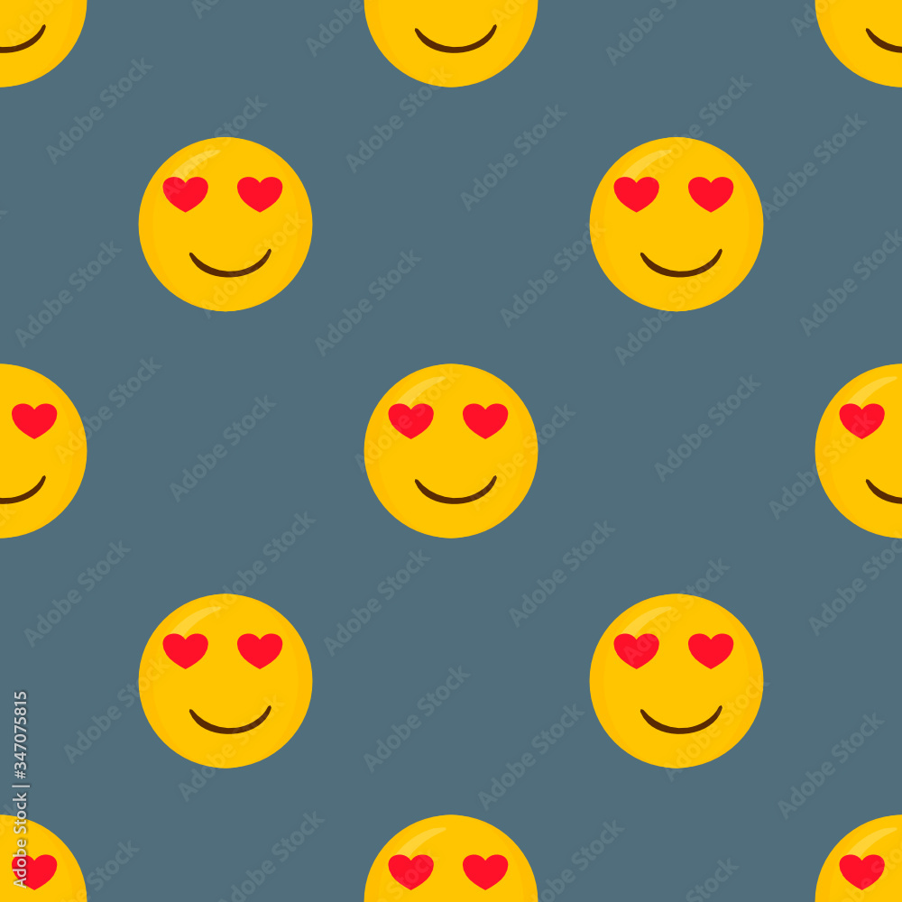 Love Emotion seamless pattern background. Love Emotion seamless pattern background.