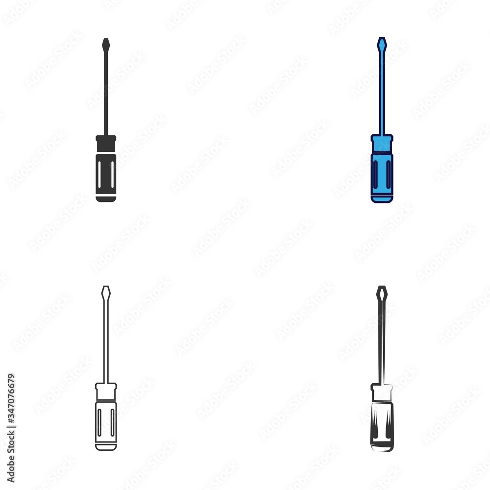Obraz premium screw driver icon vector illustration design