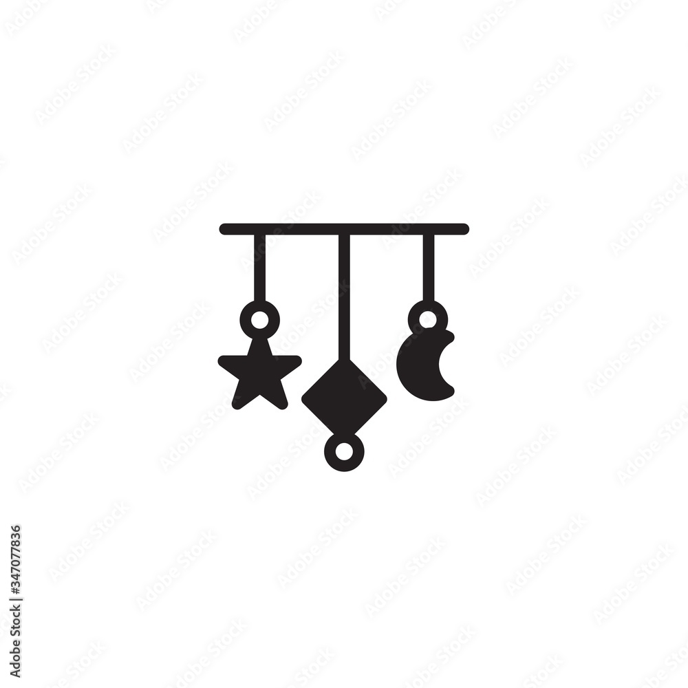 baby hanging toys icon vector illustration for website and graphic design baby hanging toys icon vector illustration for website and graphic design