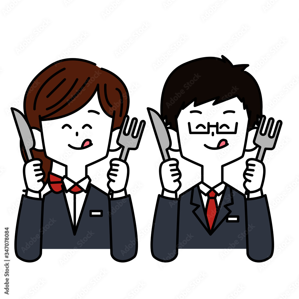 食事が楽しみな接客業の男女