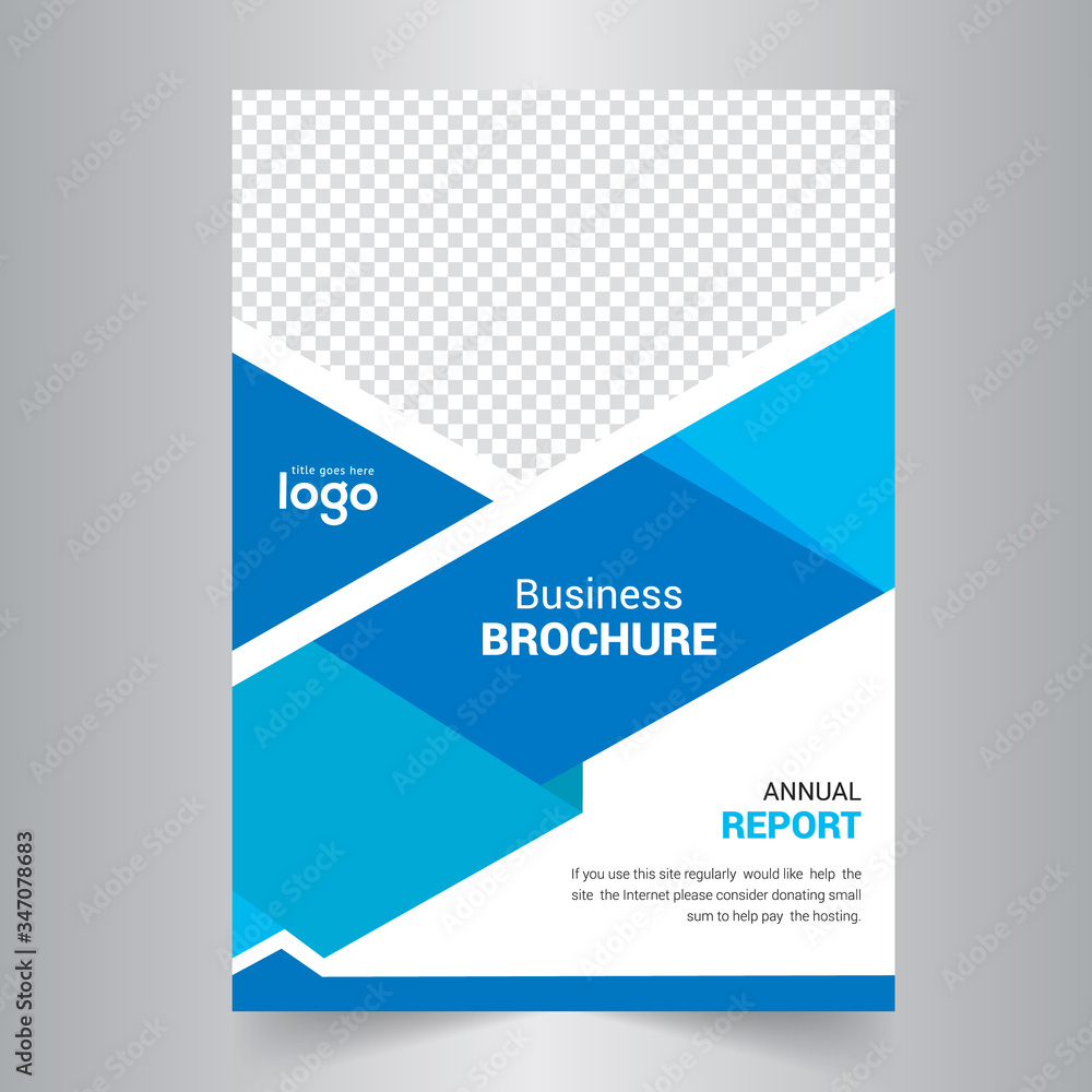 Naklejka premium Business flyer design layout template in A4 size. Corporate Concept.