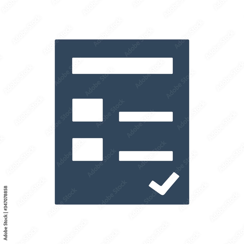 Business task list icon. Report, checklist symbol. Flat icon design. Business task list icon. Report, checklist symbol. Flat icon design.