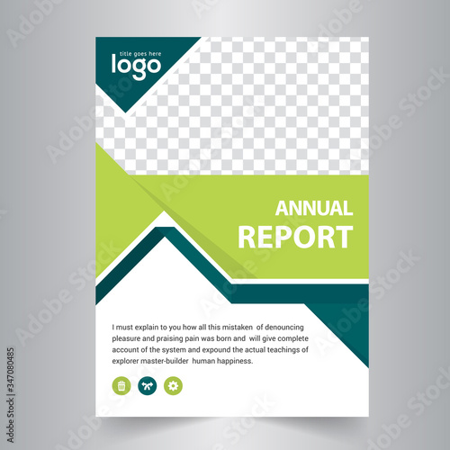 Annual Report Concept Flyer Template Design.