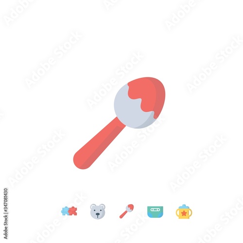 baby spoon icon vector illustration for website and graphic design