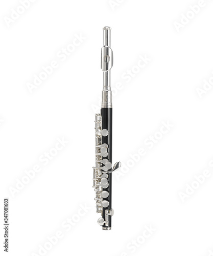 Piccolo, Piccolos, Woodwinds Music Instrument Isolated on White background