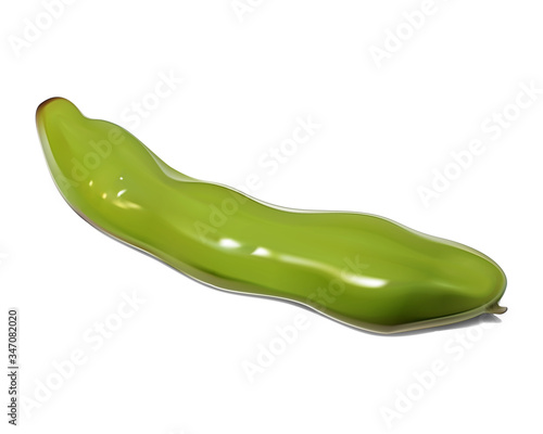 そら豆　アイコン　影と本体は別にできる　背景は透明どんな背景でも良く映える