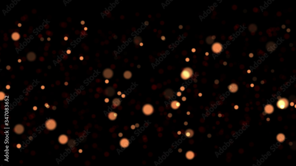 Soft focus light particles dust bokeh over dark background - abstract title background concept Soft focus light particles dust bokeh over dark background - abstract title background concept
