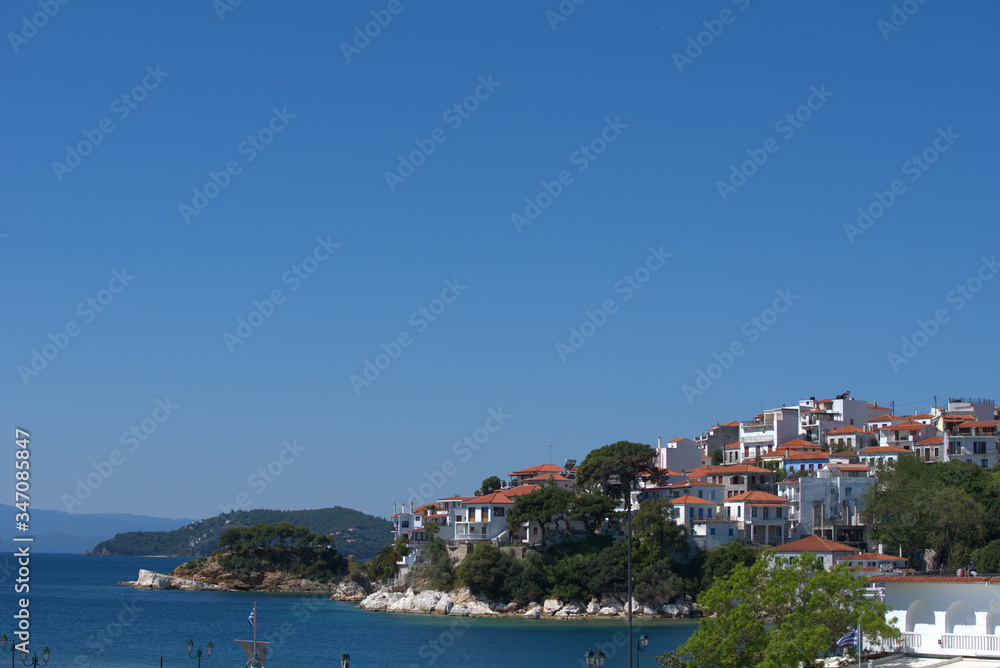 
Skiathos Island, Greece. summer 2020, beaches and seascape