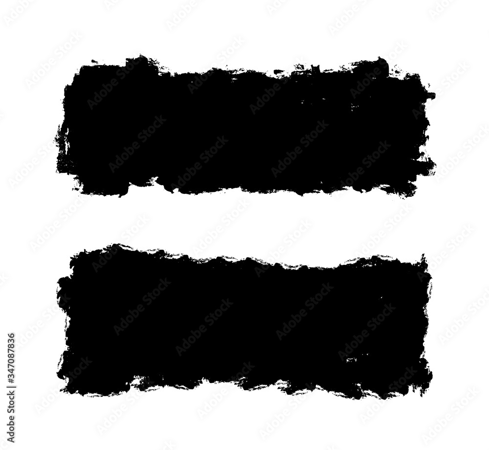 Paint brush strokes and grunge stains. Vector collection. Paint brush strokes and grunge stains. Vector collection.