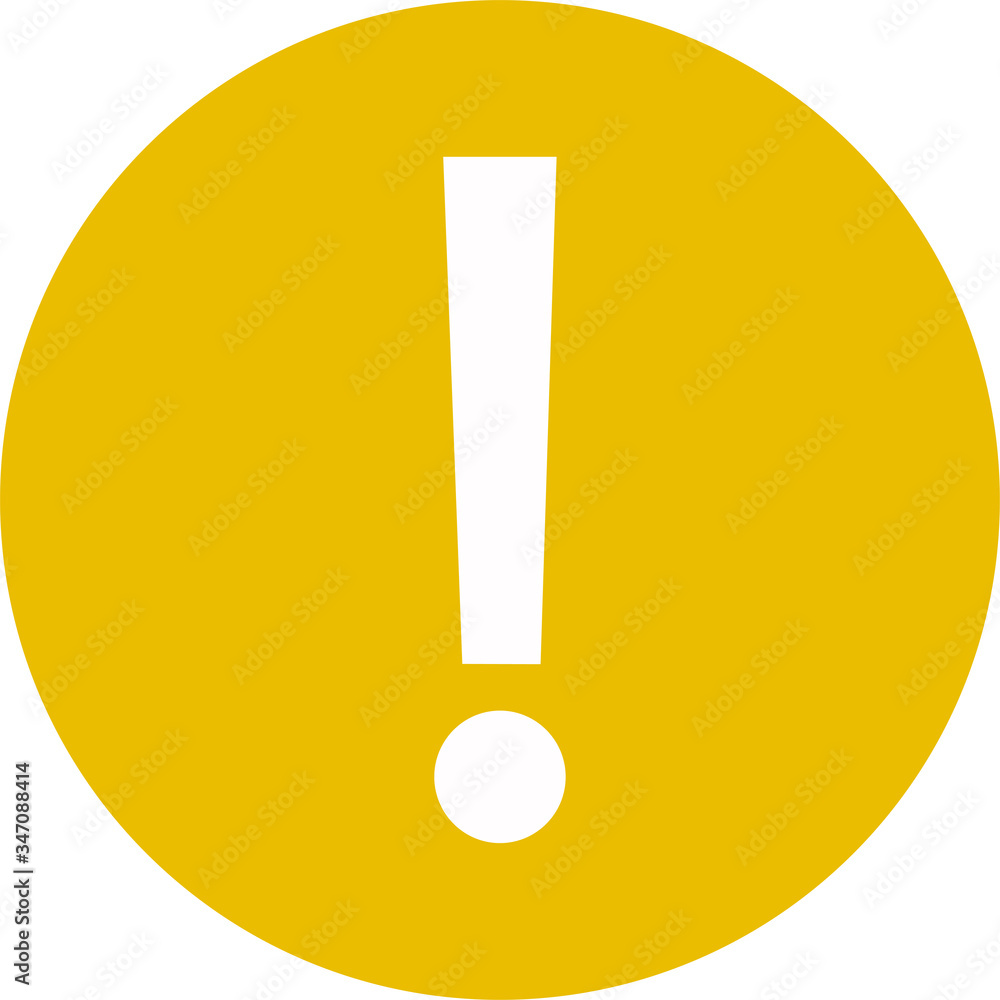 Exclamation mark icon Exclamation mark icon