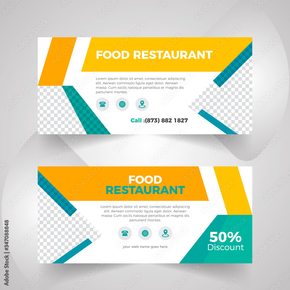 Food & Restuaruant Concept Web Bannar Design. Food & Restuaruant Concept Web Bannar Design.