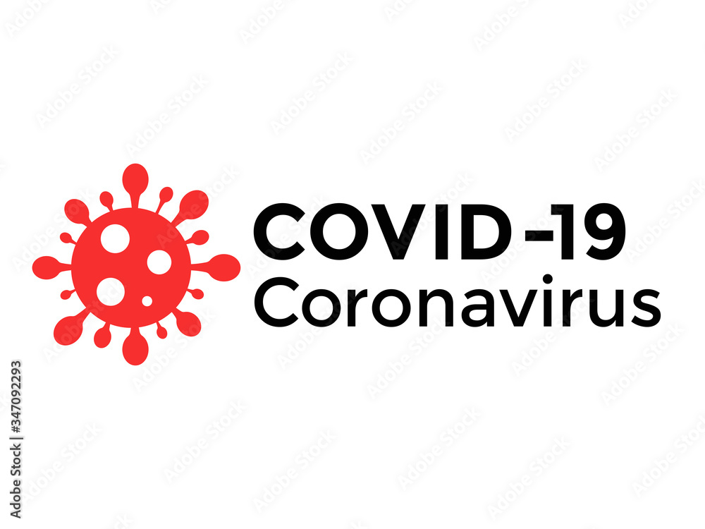 Covid-19 coronavirus logo design vector icon