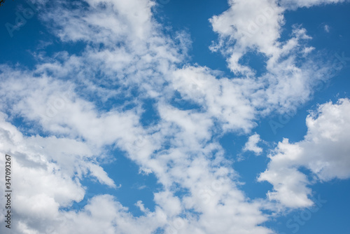 blue sky with clouds