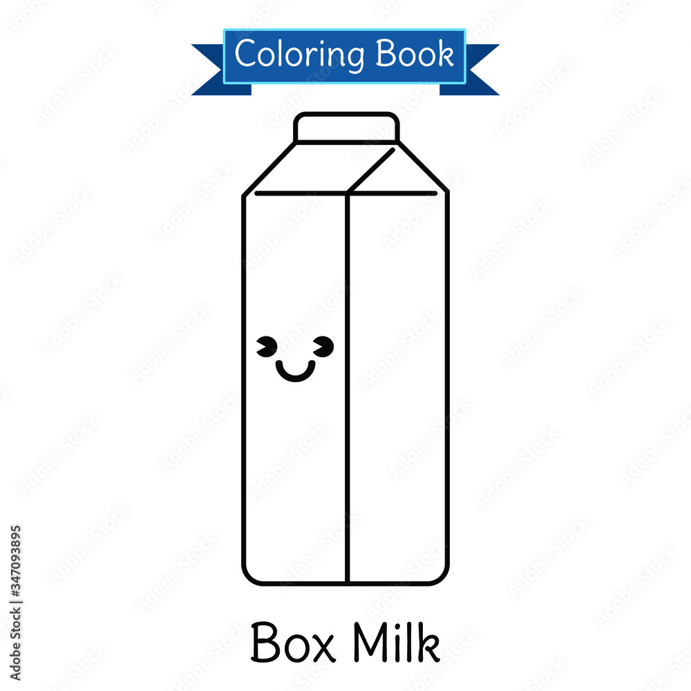 coloring book kid cute box milk coloring book kid cute box milk