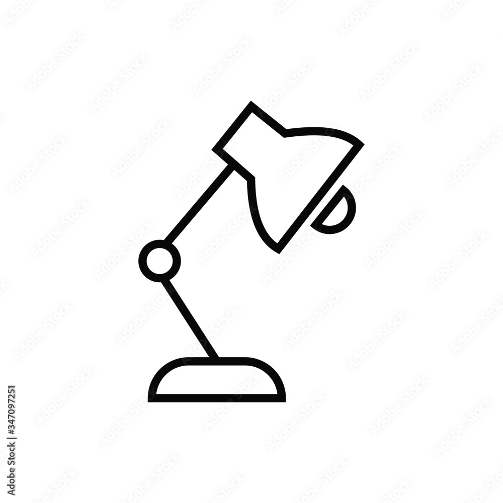 vector illustration of a table lamp vector illustration of a table lamp